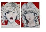 TAYLOR SWIFT DIPTYCH (2 PAINTINGS)